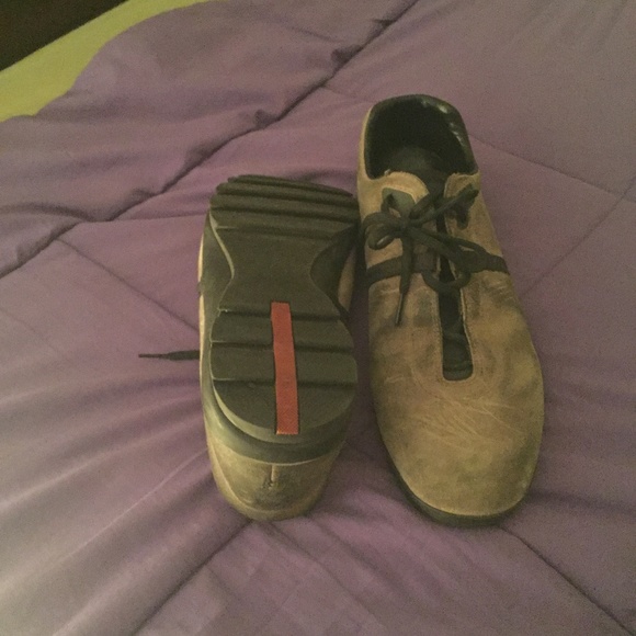 Prada Chukka Style Suede Shoes....Tan....Size 11 - Picture 2 of 4